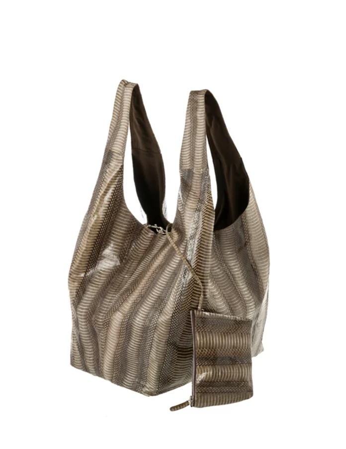 Brown & Cream Cobra Carry-All Bag