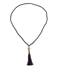 Black Buddha Tassel Necklace