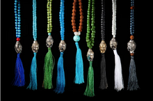 Green Buddha Tassel Necklace
