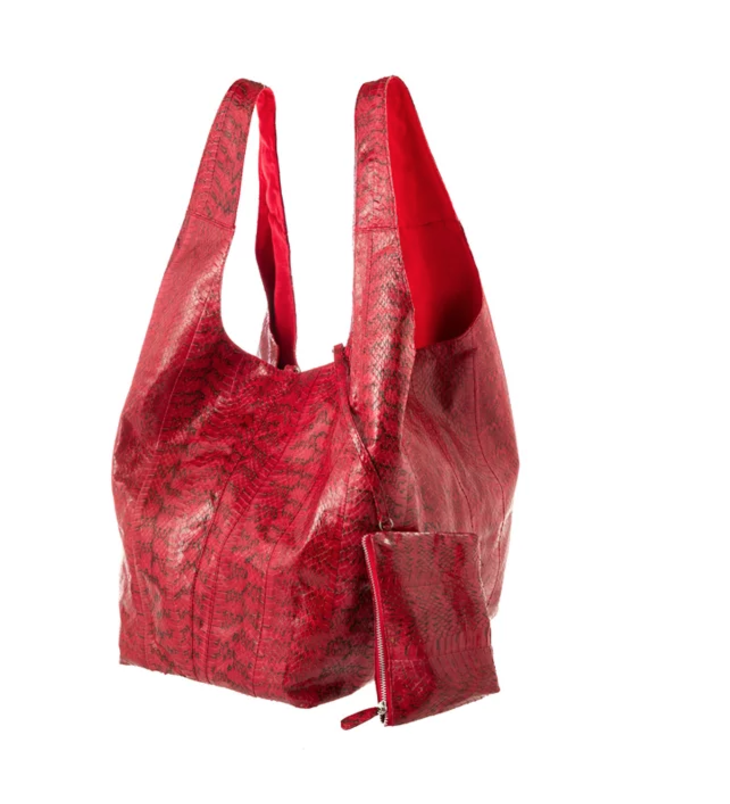 Matte Berry Water Snake Carry-All Bag